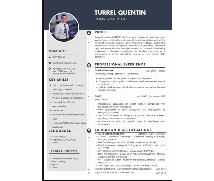 PILOTE EN RECHERCHE!